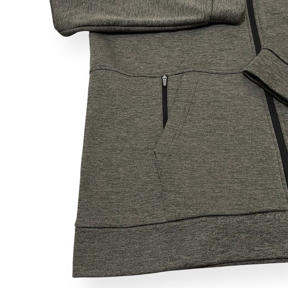Nike Men's Therma-Fit Full Zip Hoodie Dark Heather Gray Size XL CU6231-071 New - Picture 6 of 7
